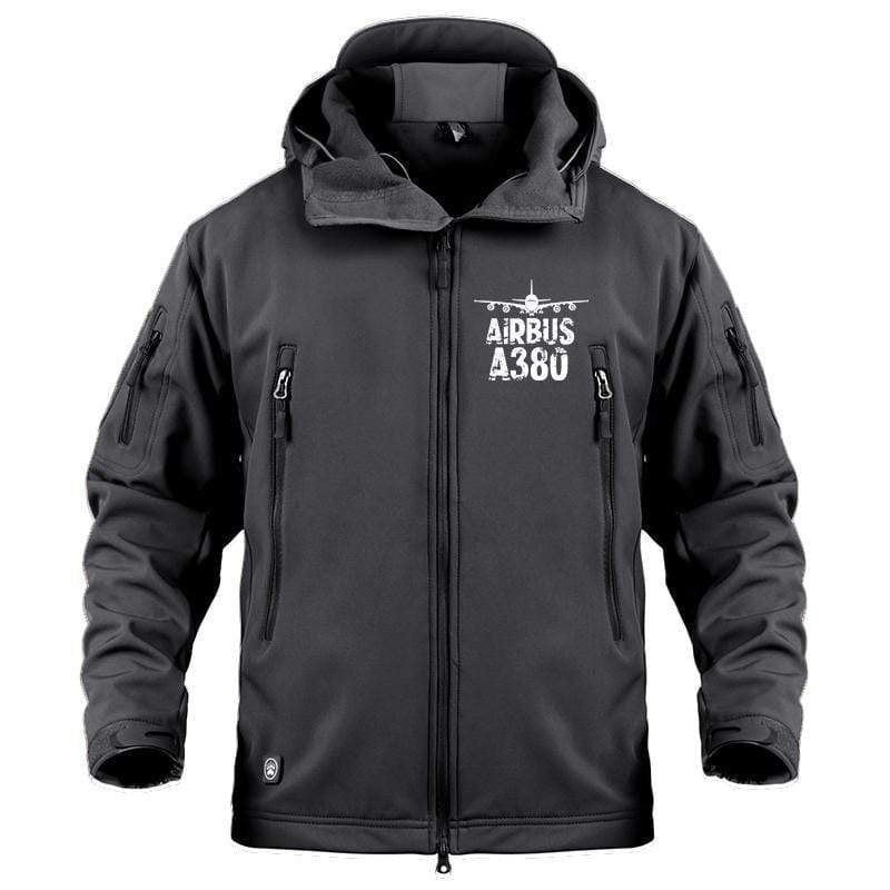 AIRPLANE LOVER Military Fleece Black / S New Airbus-A380