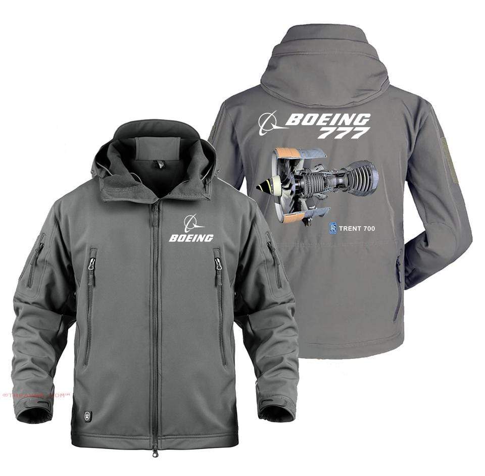 AIRPLANE LOVER Military Fleece Boeing 777 Engine