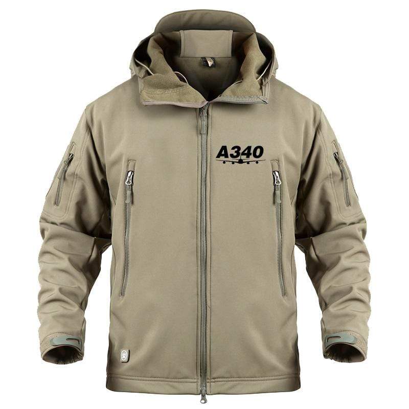 AIRPLANE LOVER Military Fleece Gray / S Airbus A340