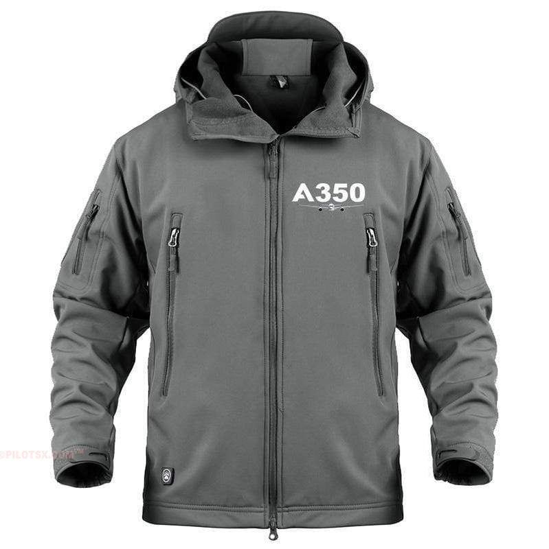 AIRPLANE LOVER Military Fleece Gray / S Airbus A350