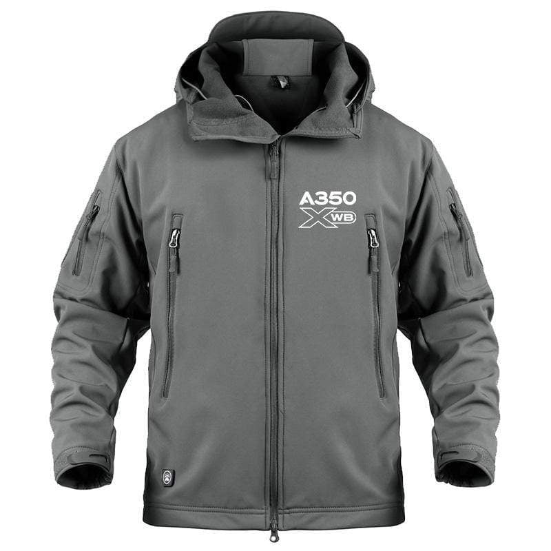 AIRPLANE LOVER Military Fleece Gray / S Airbus A350 XBW