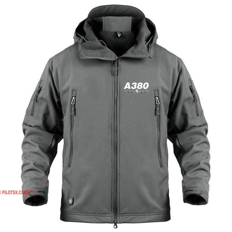 AIRPLANE LOVER Military Fleece Gray / S Airbus A380