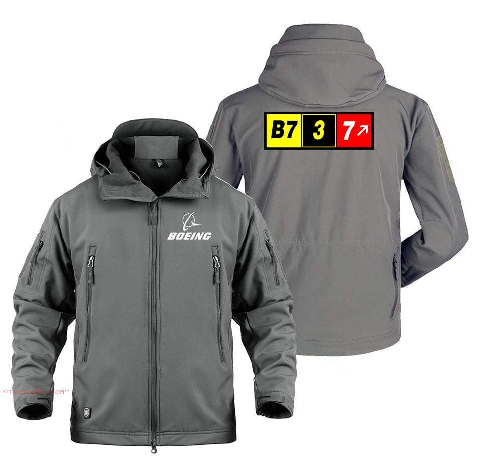 AIRPLANE LOVER Military Fleece Gray / S Boeing 737