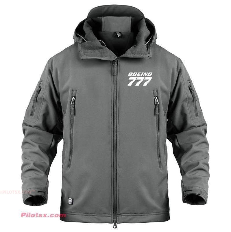 AIRPLANE LOVER Military Fleece Gray / S Boeing 777