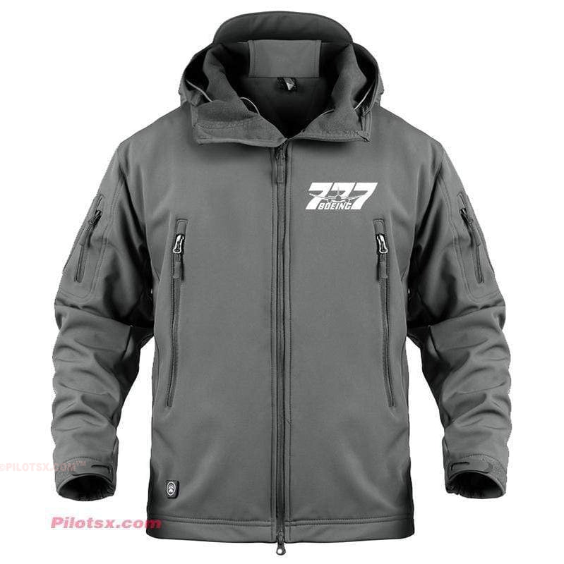 AIRPLANE LOVER Military Fleece Gray / S Boeing 777