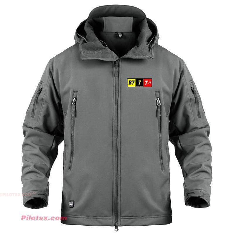 AIRPLANE LOVER Military Fleece Gray / S Boeing 777