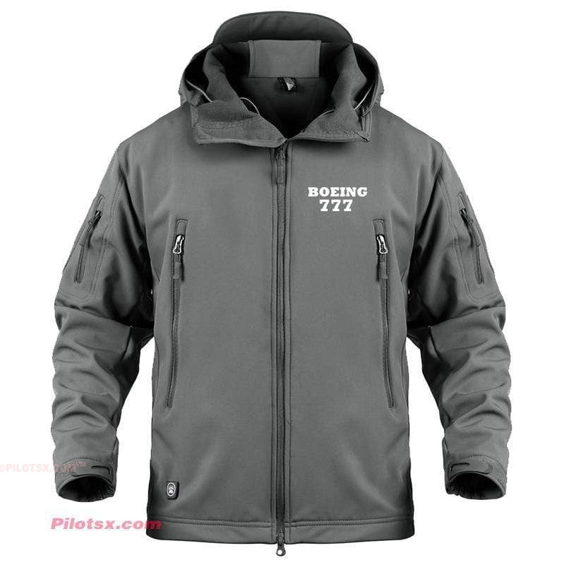 AIRPLANE LOVER Military Fleece Gray / S Boeing 777