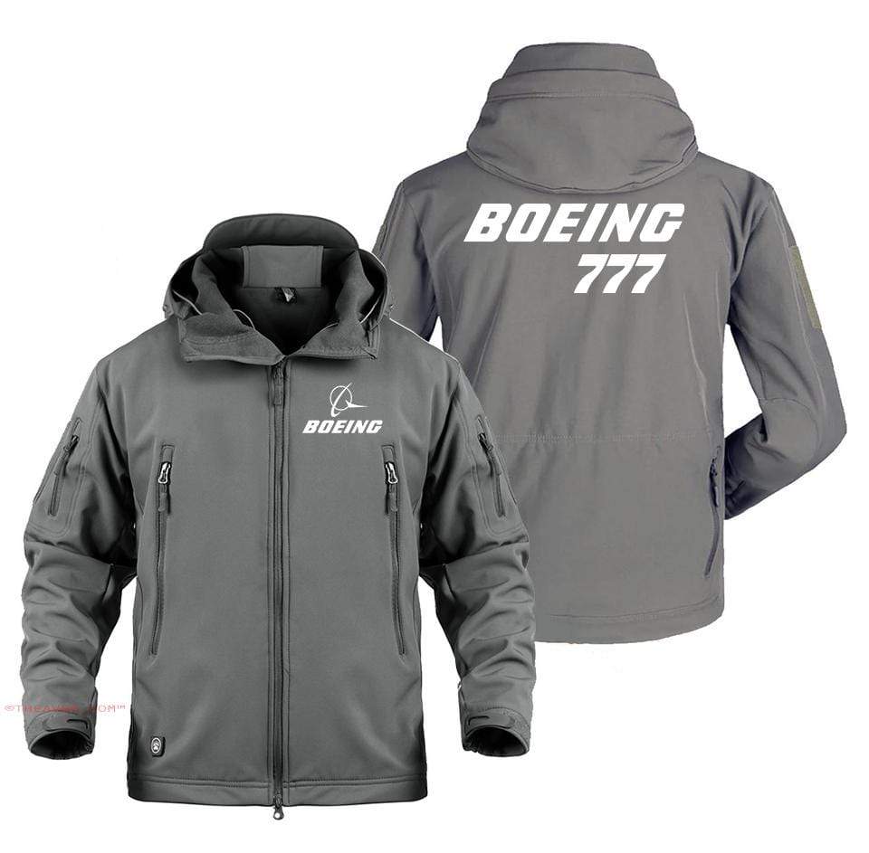 AIRPLANE LOVER Military Fleece Gray / S Boeing 777