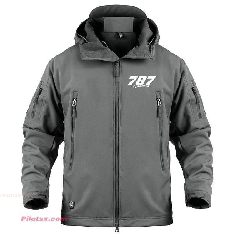 AIRPLANE LOVER Military Fleece Gray / S Boeing 787