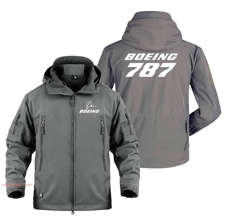 AIRPLANE LOVER Military Fleece Gray / S Boeing 787