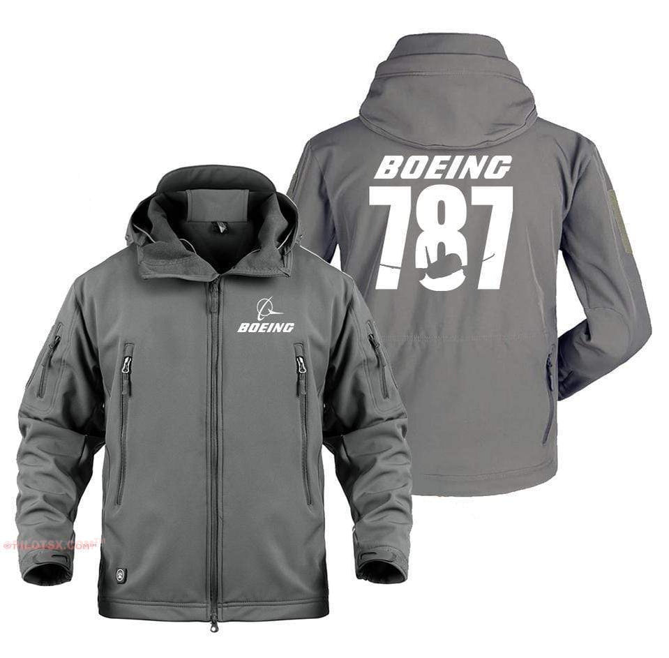 AIRPLANE LOVER Military Fleece Gray / S Boeing 787