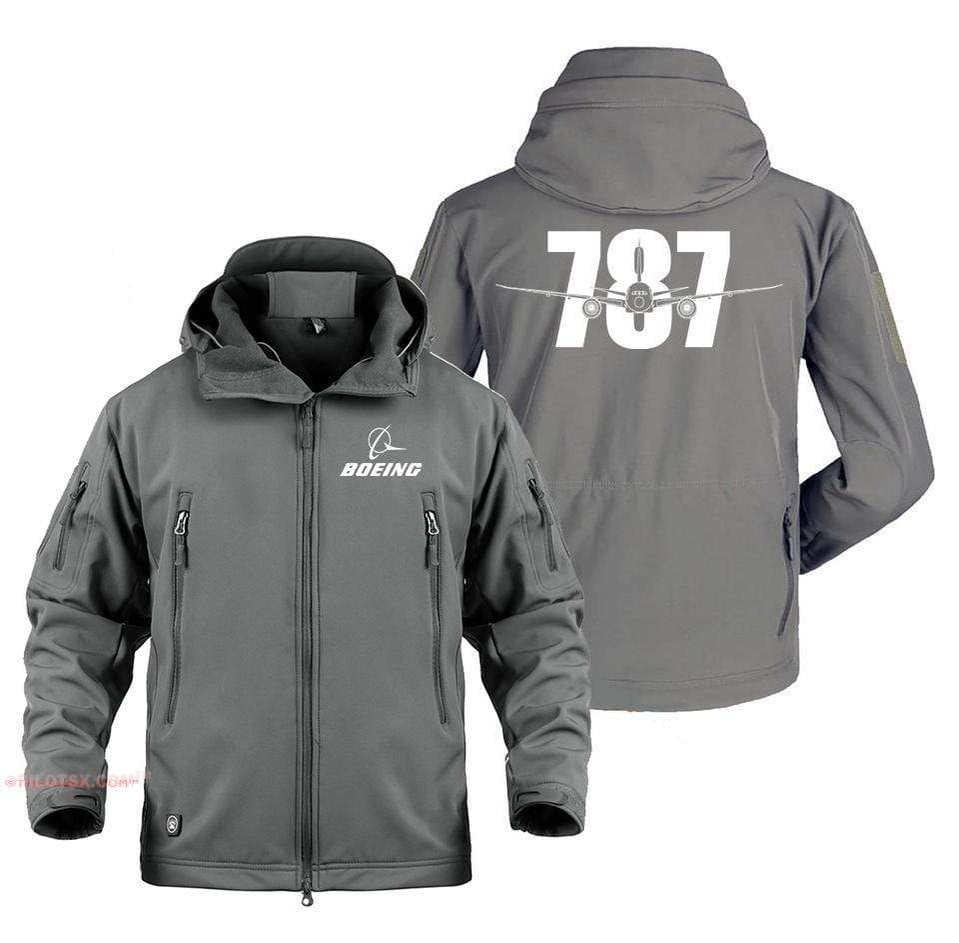 AIRPLANE LOVER Military Fleece Gray / S Boeing 787