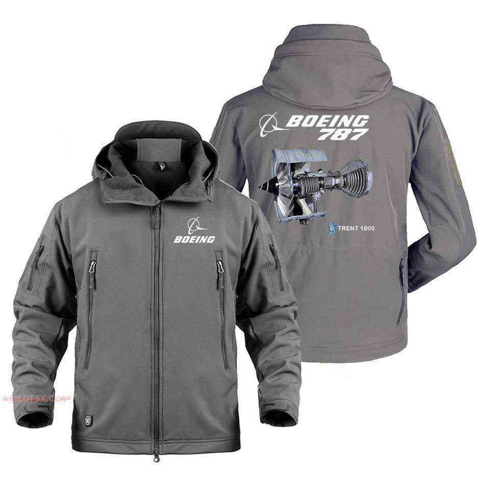 AIRPLANE LOVER Military Fleece Gray / S Boeing 787