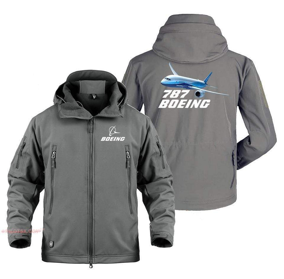 AIRPLANE LOVER Military Fleece Gray / S Boeing 787