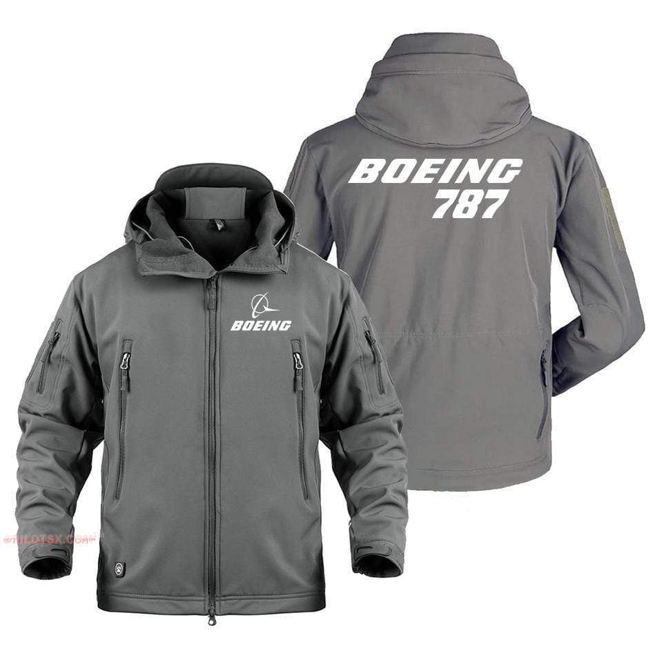 AIRPLANE LOVER Military Fleece Gray / S Boeing 787