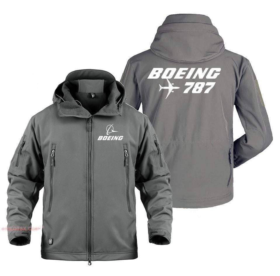 AIRPLANE LOVER Military Fleece Gray / S Boeing 787