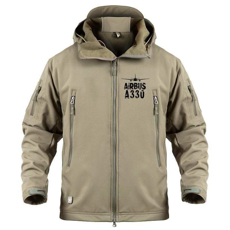 AIRPLANE LOVER Military Fleece Khaki / S Airbus A330