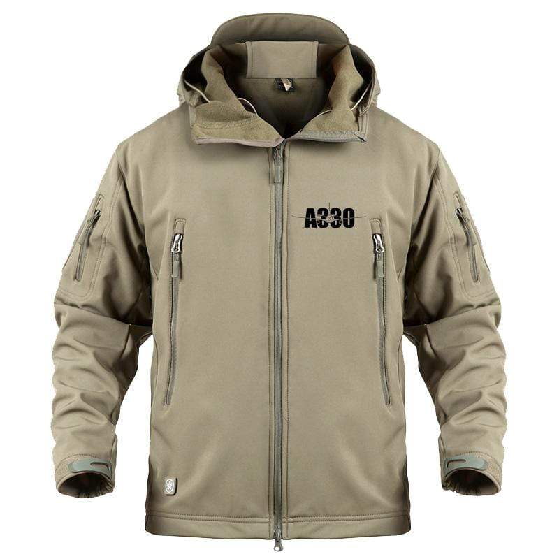 AIRPLANE LOVER Military Fleece Khaki / S Airbus A330