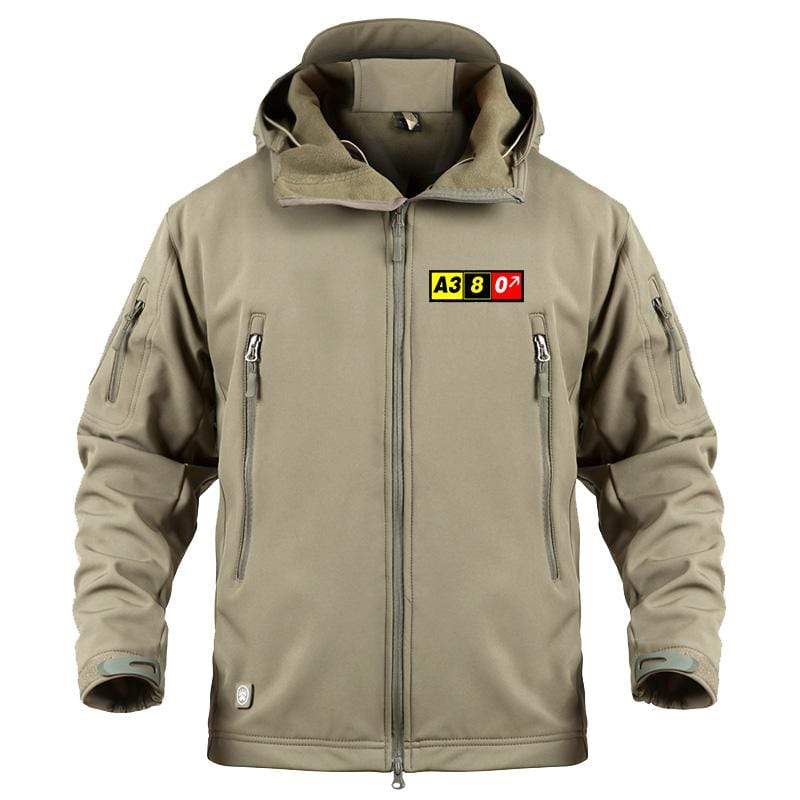 AIRPLANE LOVER Military Fleece Khaki / S Airbus A380