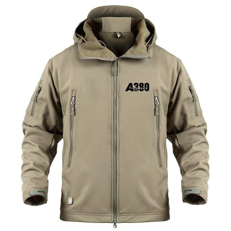 AIRPLANE LOVER Military Fleece Khaki / S Airbus A380