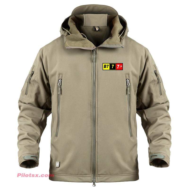 AIRPLANE LOVER Military Fleece Khaki / S Boeing 777