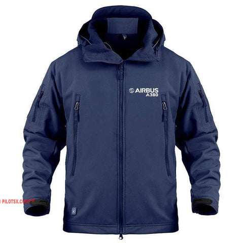 AIRPLANE LOVER Military Fleece Navy / S New Airbus-A380