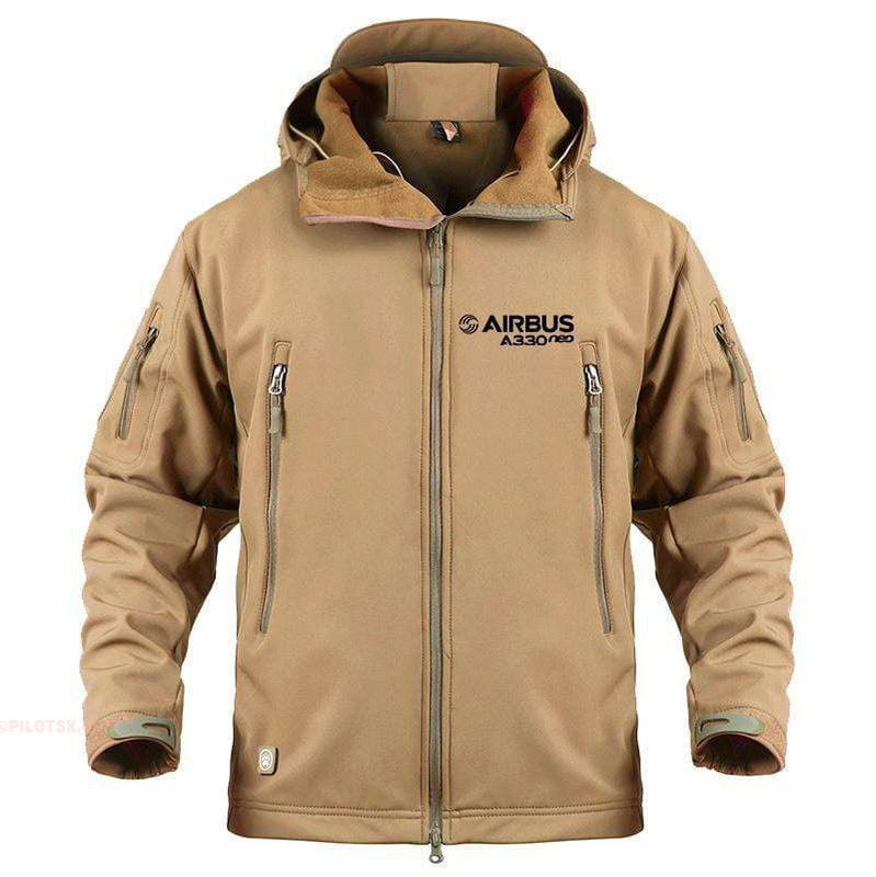 AIRPLANE LOVER Military Fleece Sand / S Airbus A330 neo