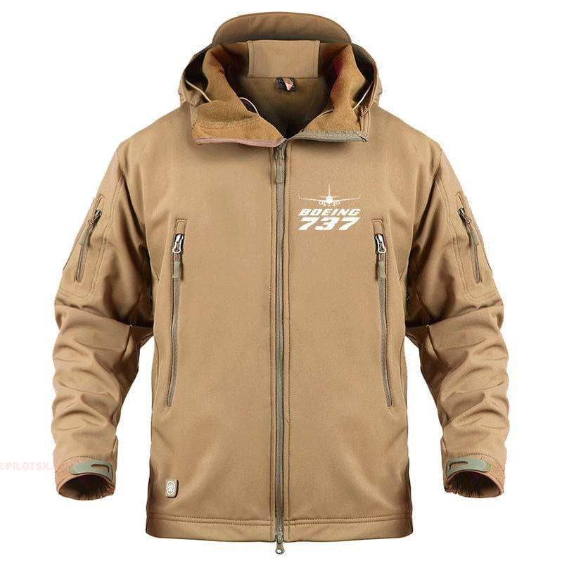 AIRPLANE LOVER Military Fleece Sand / S Boeing 737