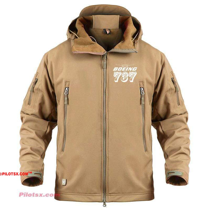 AIRPLANE LOVER Military Fleece Sand / S Boeing 737