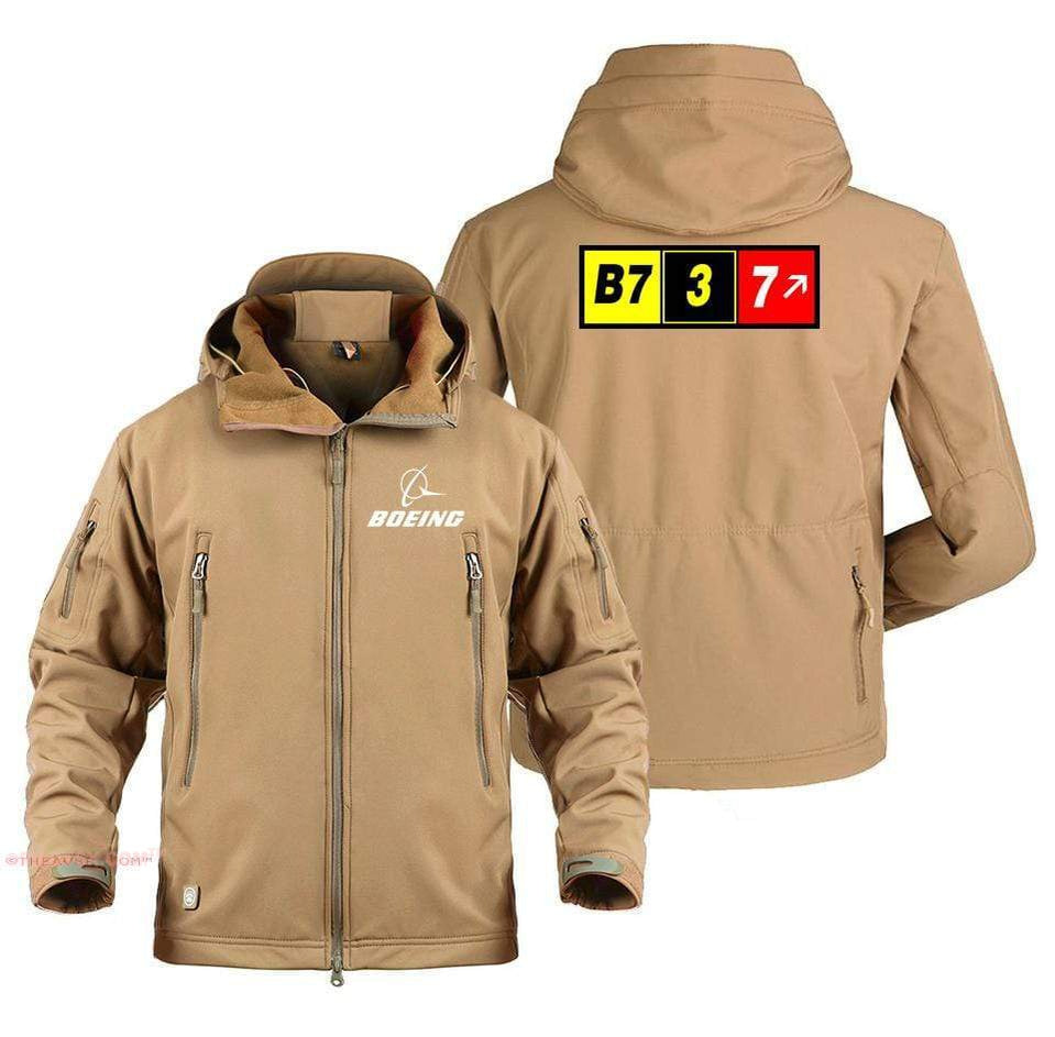 AIRPLANE LOVER Military Fleece Sand / S Boeing 737