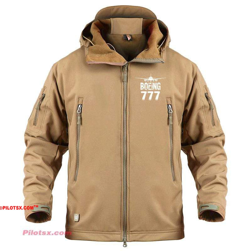 AIRPLANE LOVER Military Fleece Sand / S Boeing 777