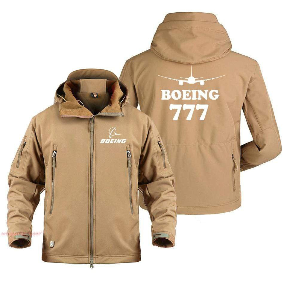 AIRPLANE LOVER Military Fleece Sand / S Boeing 777