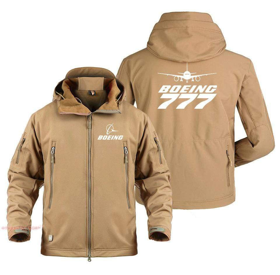 AIRPLANE LOVER Military Fleece Sand / S Boeing 777