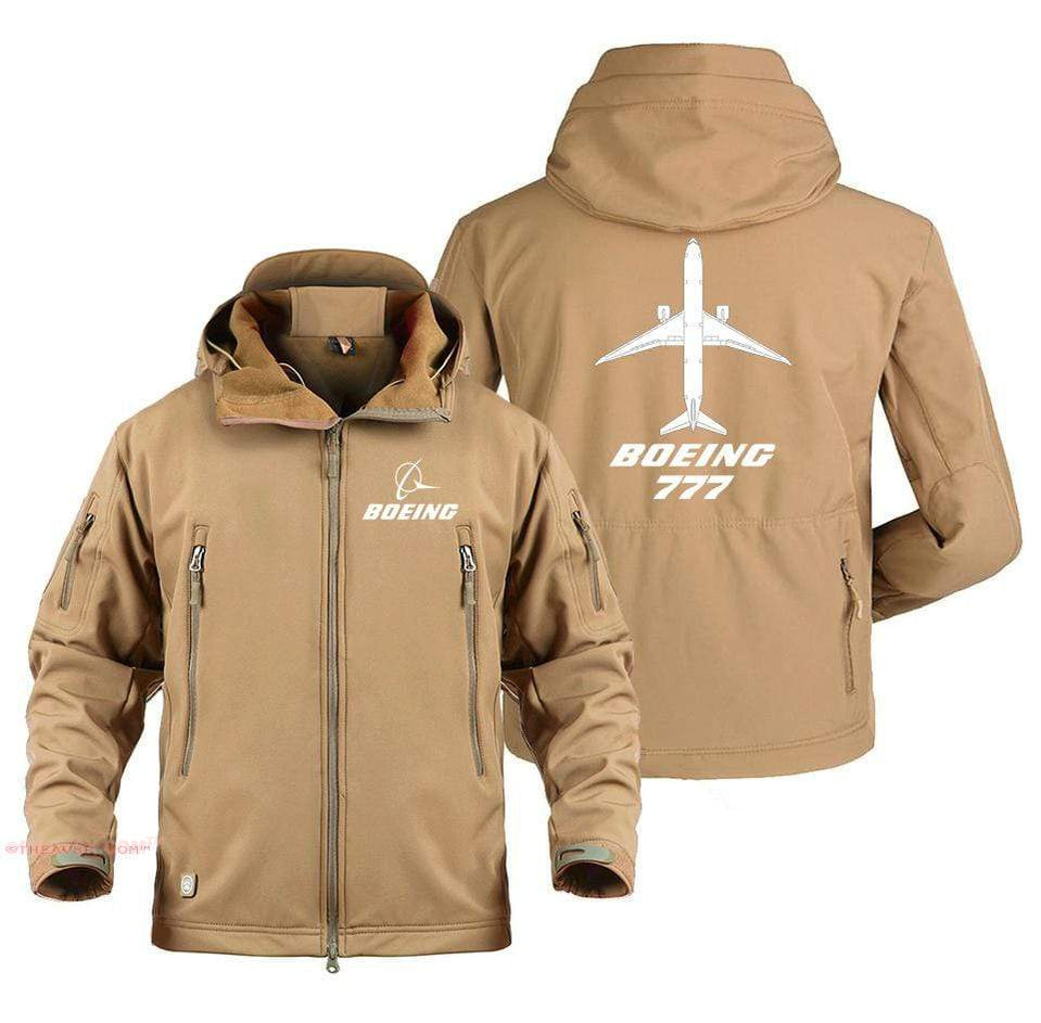 AIRPLANE LOVER Military Fleece Sand / S Boeing 777