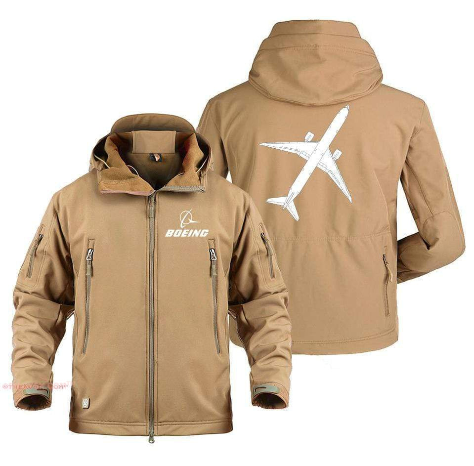 AIRPLANE LOVER Military Fleece Sand / S Boeing 777