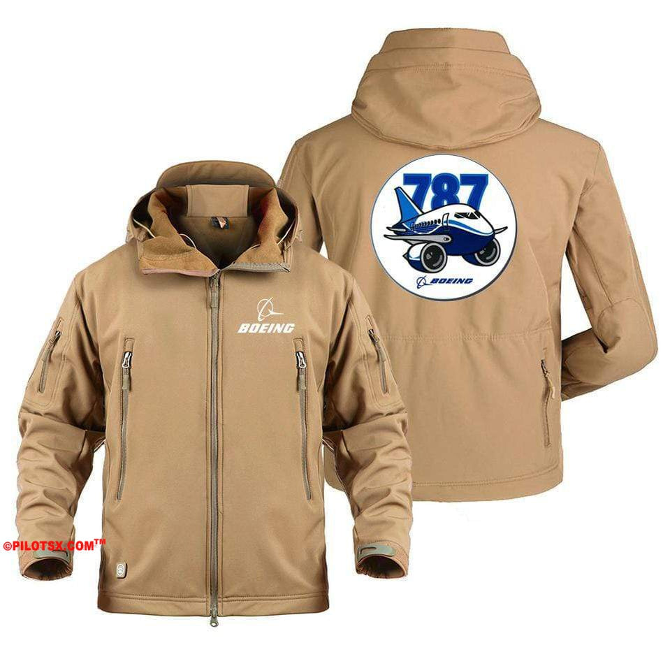 AIRPLANE LOVER Military Fleece Sand / S Boeing 787