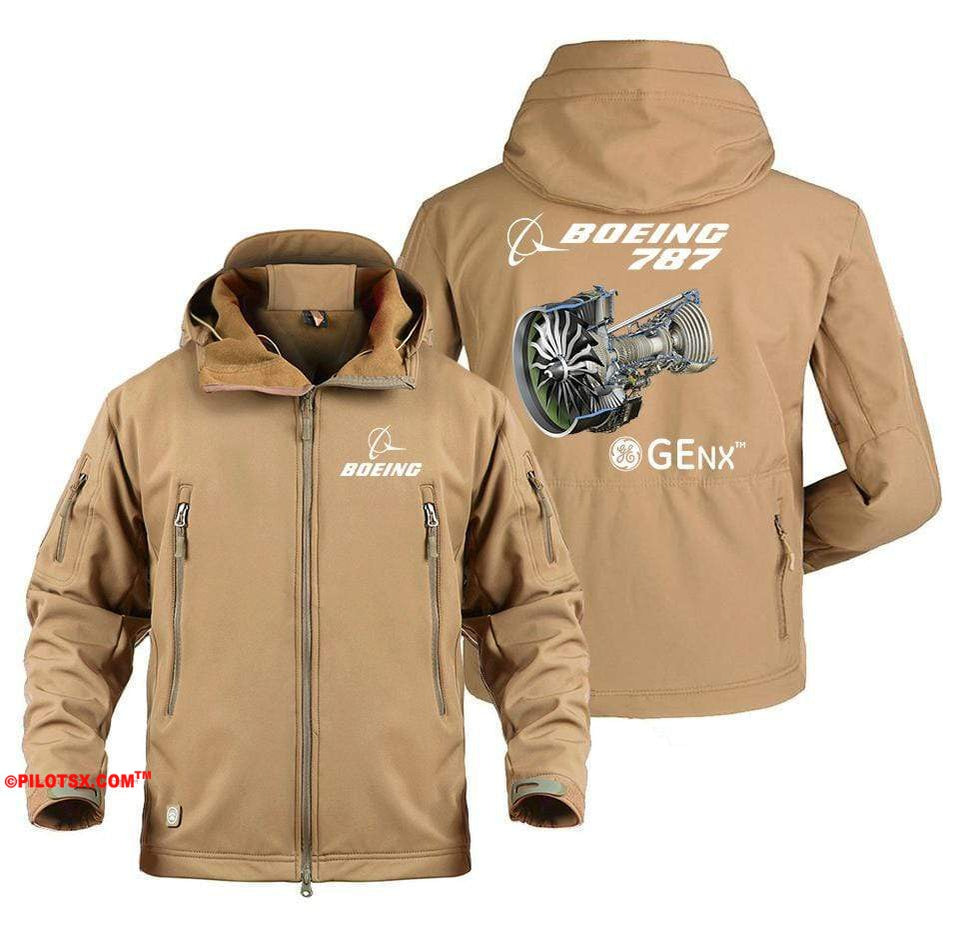 AIRPLANE LOVER Military Fleece Sand / S Boeing 787 GENX