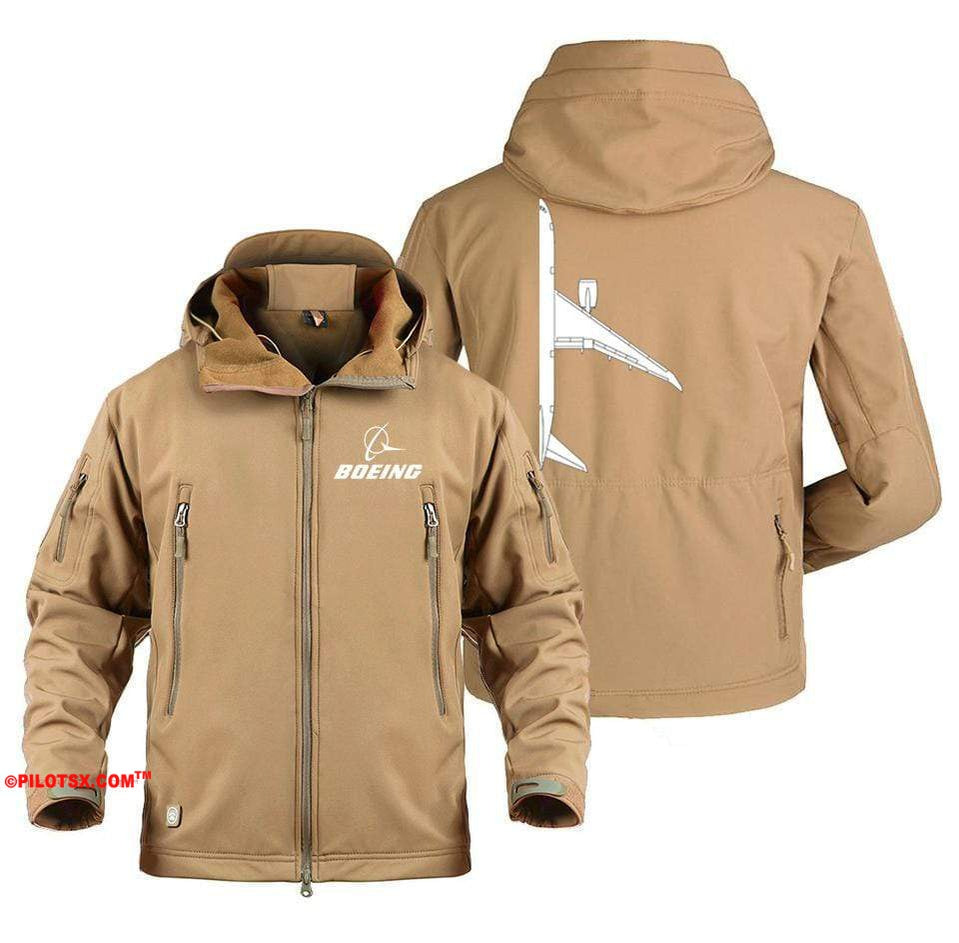 AIRPLANE LOVER Military Fleece Sand / S Boeing 787 Side View