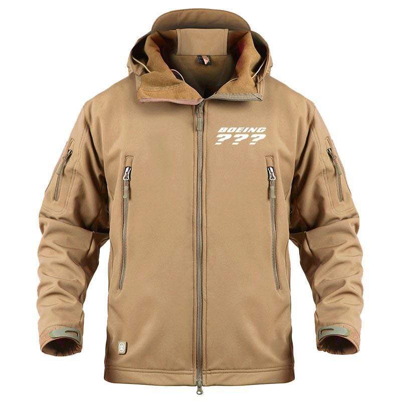 AIRPLANE LOVER Military Fleece Sand / S Boeing Custom Model Jacket