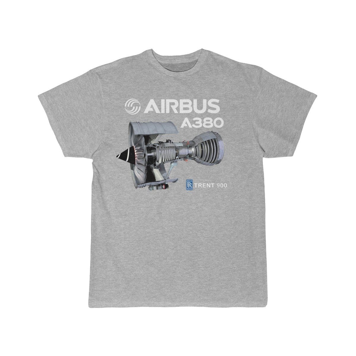 Airplane T-Shirt Athletic Heather / S Airbus A 380 T-shirts