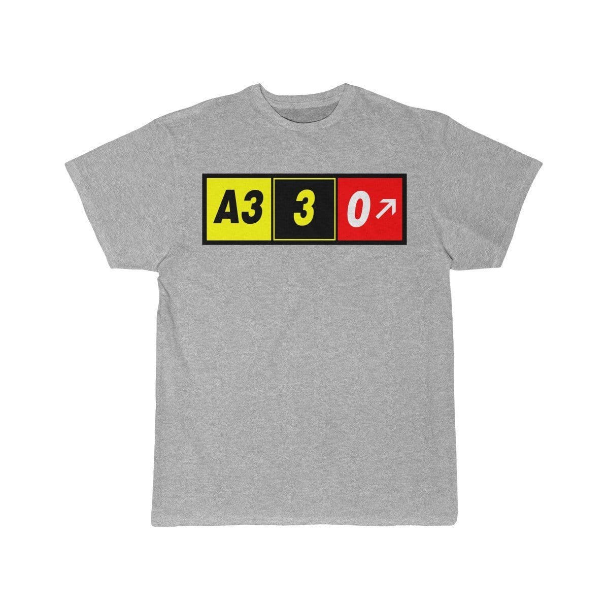 Airplane T-Shirt Athletic Heather / S Airbus A330 T-shirts