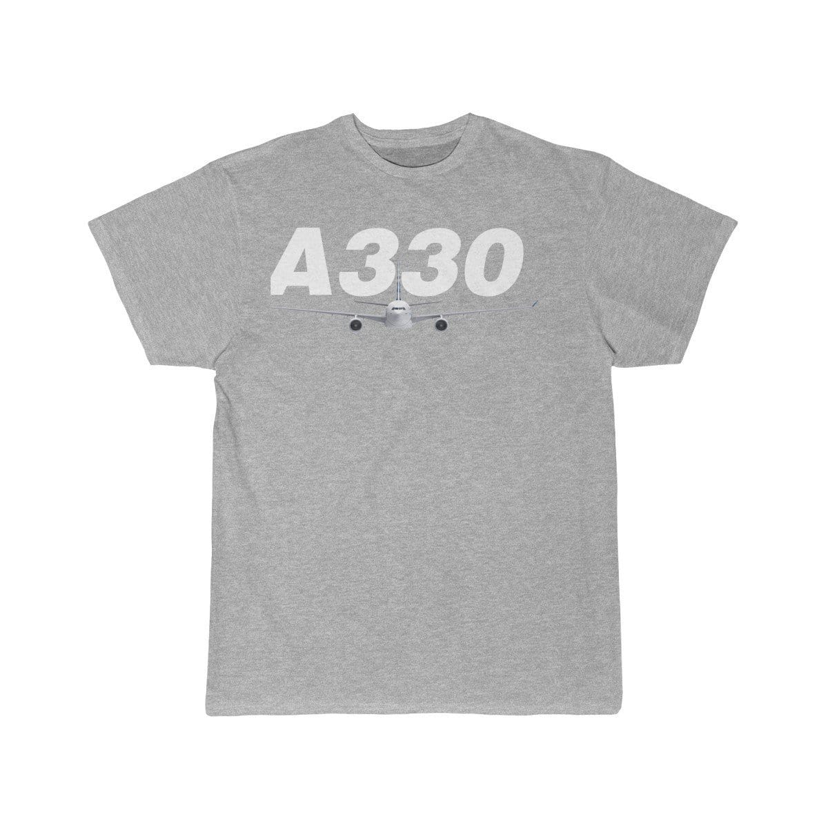 Airplane T-Shirt Athletic Heather / S Airbus A330 T-shirts