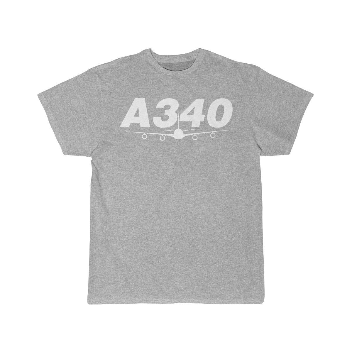 Airplane T-Shirt Athletic Heather / S Airbus A340 T-shirts