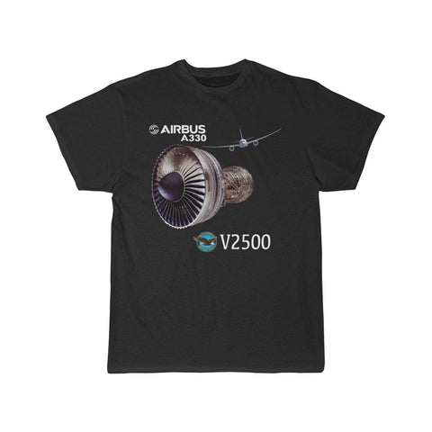 Airplane T-Shirt Black / L Airbus A330 Engine T-shirts