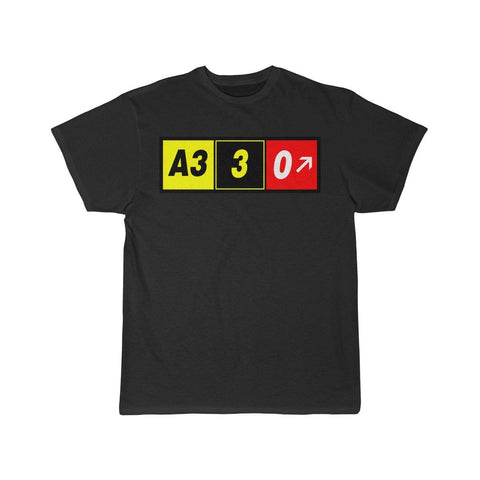 Airplane T-Shirt Black / L Airbus A330 T-shirts