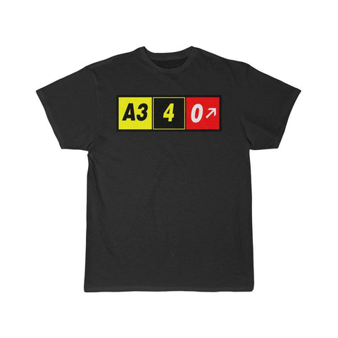 Airplane T-Shirt Black / L Airbus A340 T-shirts