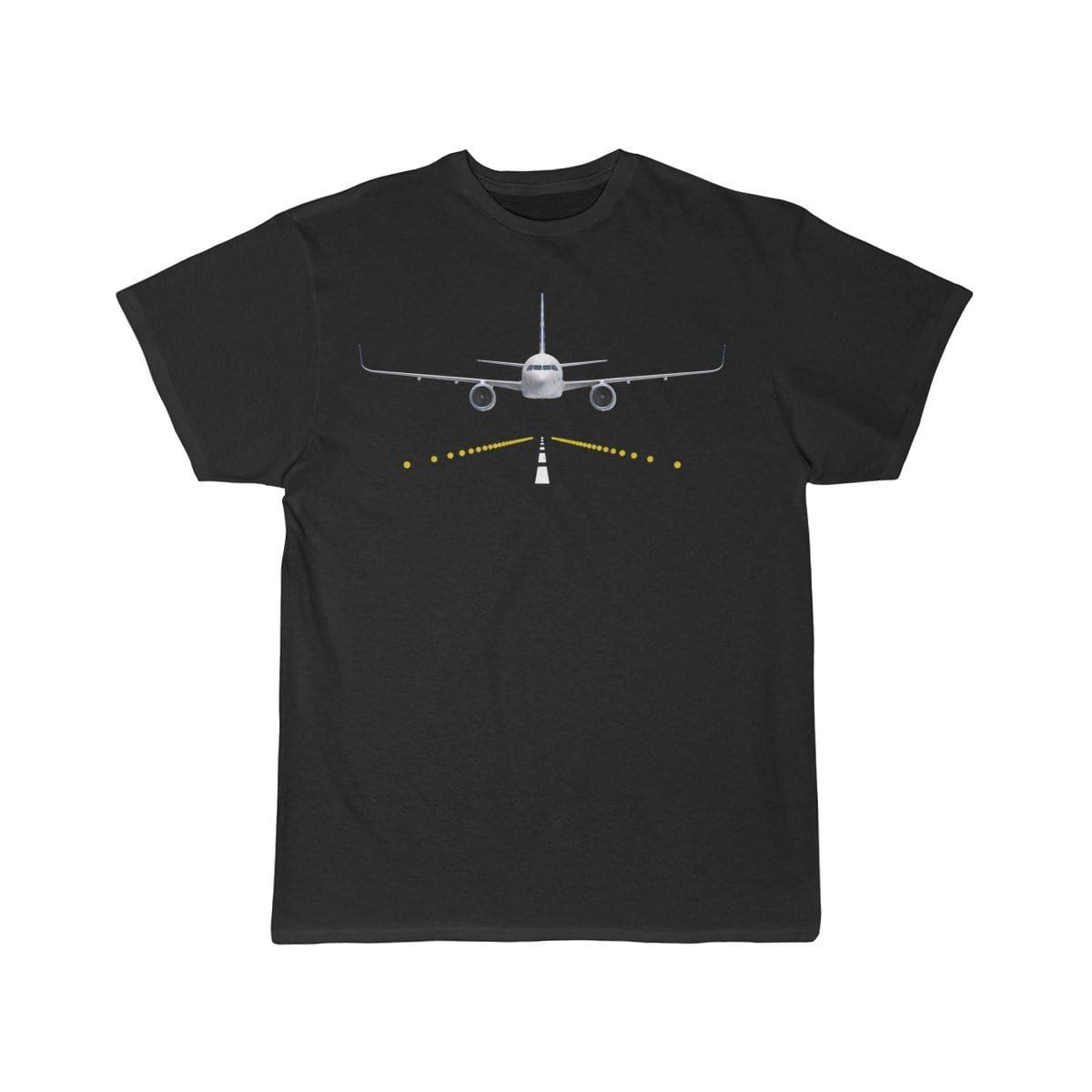 Airplane T-Shirt Black / S A330 runway T-shirts