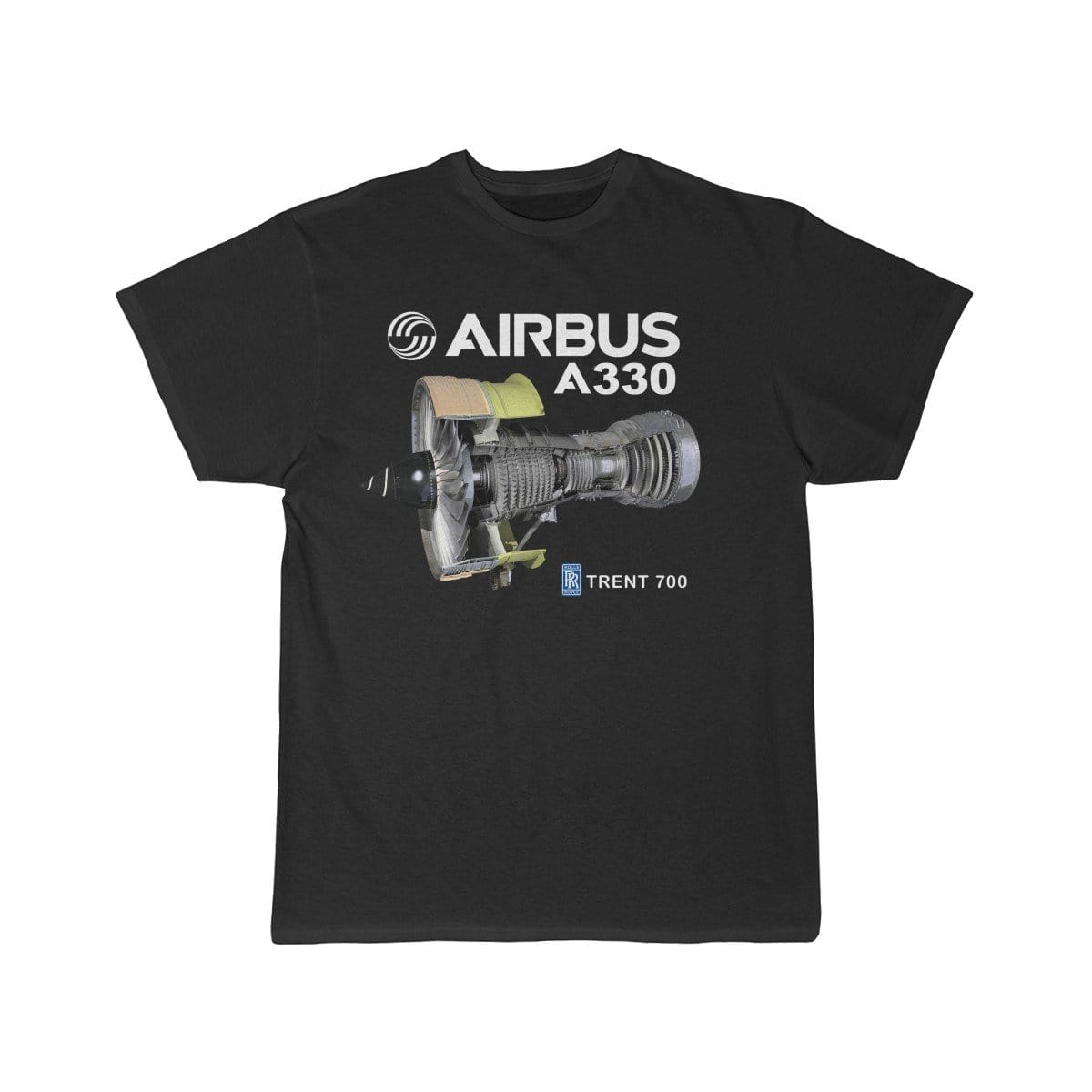 Airplane T-Shirt Black / S AIRBUS A330 T-shirts