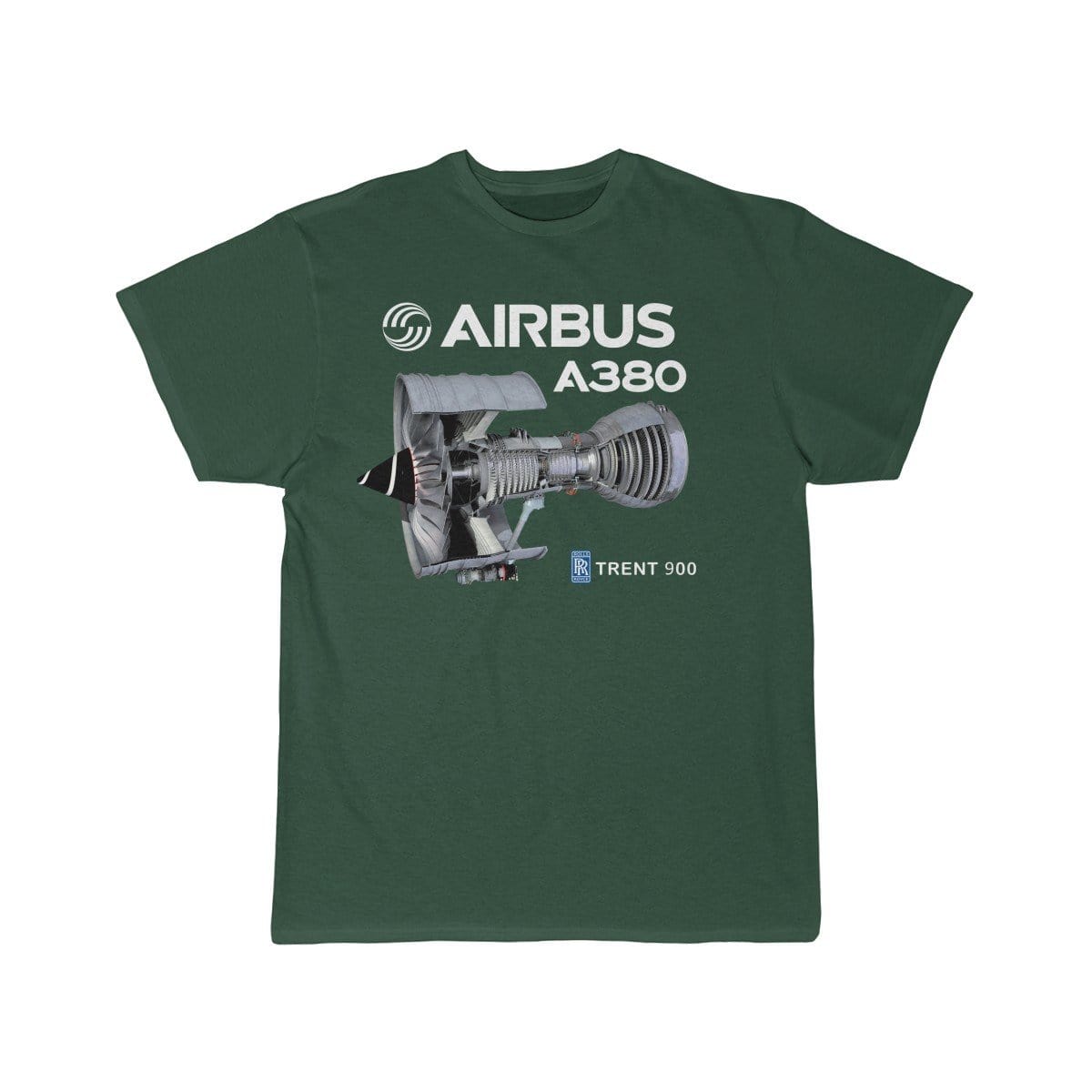 Airplane T-Shirt Forest / S Airbus A 380 T-shirts