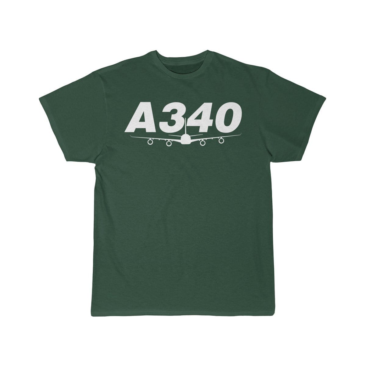 Airplane T-Shirt Forest / S Airbus A340 T-shirts